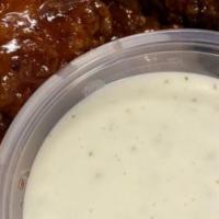 Buffalo Bites · Comes with a side of blue cheese.