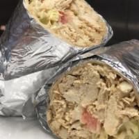Sherri Special Wrap · Grilled chicken with provolone, lettuce, tomato, and honey mustard.