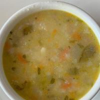 Chicken And Lemon Soup · Chicken breast, chicken broth, butter, lemon and served with homemade bread