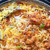 Shrimp Biryani · Shrimp House Special Rice Dish Made With Aromatic Basmati Rice And Chef's Secret Ingredients...