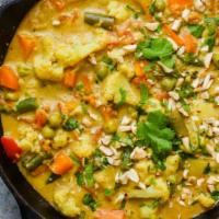 Veggie Korma · (Mixed Vegetables) Korma defies strict definition, but this Mughlai dish typically involves ...