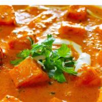 Paneer Masala · Fresh cottage cheese cooked with tomato puree and butter in mild spices. Comes with Steam Ba...