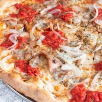 Sausage & Vidalia Onion Pizza (16