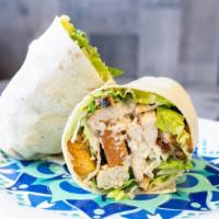 Chicken Caesar · Grilled chicken, romaine lettuce, croutons, Parmesan cheese, Cesar dressing.