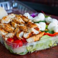 Grilled Chicken With Fresh Mozzarella Salad · 