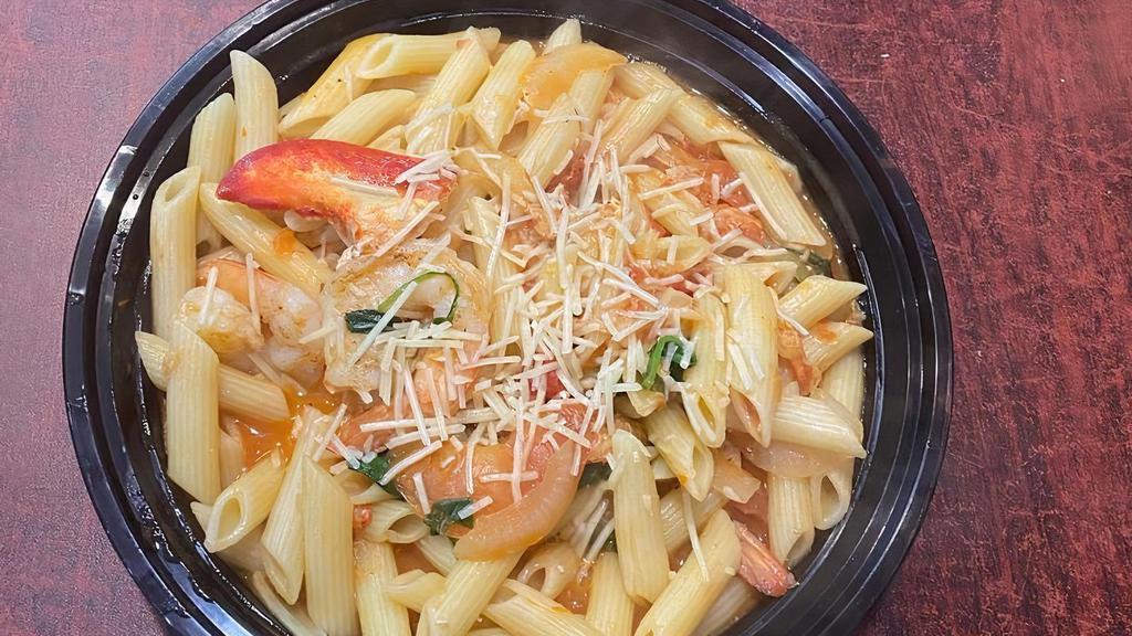 Lobster Alfredo · Only at the LPK creamy alfredo sauce, with lobster meat.