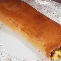 Sausage Bread · Sausage, pepper, onion, and cheese filled bread.