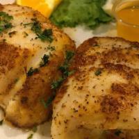Broiled Stuffed Flounder · Served with a house greek or caesar salad or a cup of soup 2 vegetables and pudding jello or...