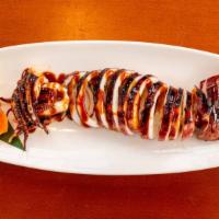 Bbq Squid · Grilled whole squid served in eel sauce.
