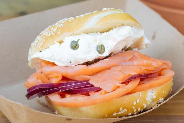 Lox Special · cream cheese, capers, tomato, red onion