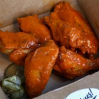 6Pc Wings - Buffalo · Classic buffalo with a hint of heat and a creamy buttery texture.
