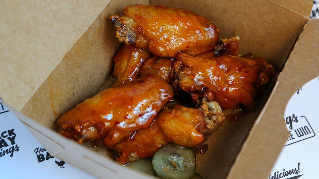 6Pc Wings - Sweet Chili · Sweet and tangy with a tiny hint of chili.