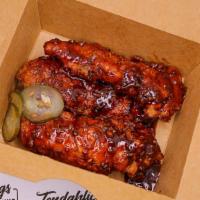 3Pc Tenders - Peach Bourbon Bbq · Our house made sweet & tangy BBQ straight from the Bourbon drums of Kentucky.