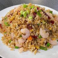 Special Fried Rice · Rice stir-fried with egg, Chinese sausage, char siu, shrimp, green bean, carrot, onion, and ...