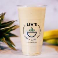 Vacation In A Cup - 24 Oz · Coconut Milk, Banana, Mango, Pineapple, Agave Syrup, Coconut