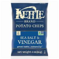 Kettle Brand Potato Chips Sea Salt & Vinegar · 2 Oz
