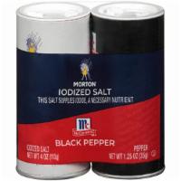 Morton Mccormick Iodized Salt & Pepper · 4 Oz