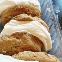 Ice Cream Sandwich · Cookies filled with vanilla soft serve ice cream. 
Please inform if you would like to custom...