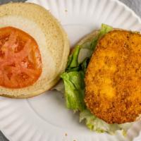 Spicy Chicken Sandwich Combo W/ F.F  · Served with lettuce, tomato, mayonnaise, and ketchup with a side of french fries