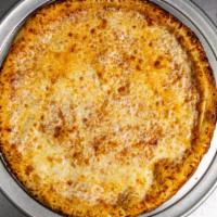 2 Cheese Pizza  · Homemade Pizza sauce, 100% original Mozzarella Cheese