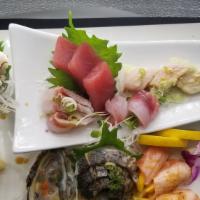 Sashimi Special Deluxe · 18 pieces chef selected premium sashimi.