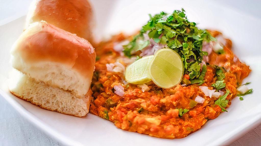 Pav Bhaji · Mixed vegetable cooked with spices and served with special kind of bread.