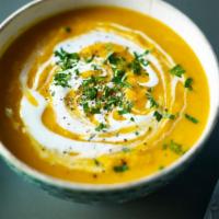 Mulligatawny Soup · A delicate vegetable broth and lentils.
