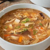 Hot & Sour Vegetable Soup · Hot and sour soup with vegetables.