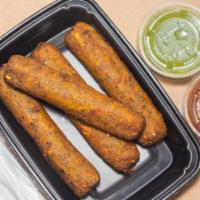Veg Kabab (4 Pcs) · Delicious snack made with variety of vegetables, coated with flour and shallow fried. Served...