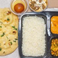 Punjabi Thali · Authentic taste of Punjab comprising of Dal Makhani, Bhindi Masala, Paneer Tikka Masala, Gar...