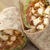 Cool Ranch Wrap · CRISPY CHICKEN, CHEDDAR CHEESE, LETTUCE, TOMATO AND RANCH DRESSING. SERVED ON YOUR CHOICE WR...