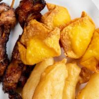 Appetizers Combo · Choice of three different items served with white rice. (noticed; pls choose three different...
