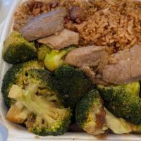Beef Broccoli, Pork Fried Rice · 