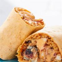 Santa Fe Wrap · Chicken or steak, turkey bacon, brown rice and beans, cheddar cheese, and zero-carb signatur...