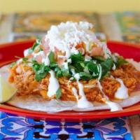 Griledl Chicken Tacos · All tacos are topped with chopped onions and cilantro. Your choice of corn or flour tortilla.