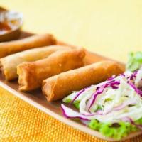 Po Pia Todd - Fried Spring Rolls · Crispy vegetable spring rolls fried golden brown with sweet and sour sauce