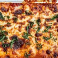 Take & Bake Bolognese Lasagna · fresh pasta, slow cooked meat sauce, ricotta, provolone, pecorino and mozzarella