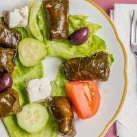 Grape Leaves With Feta Cheese · 