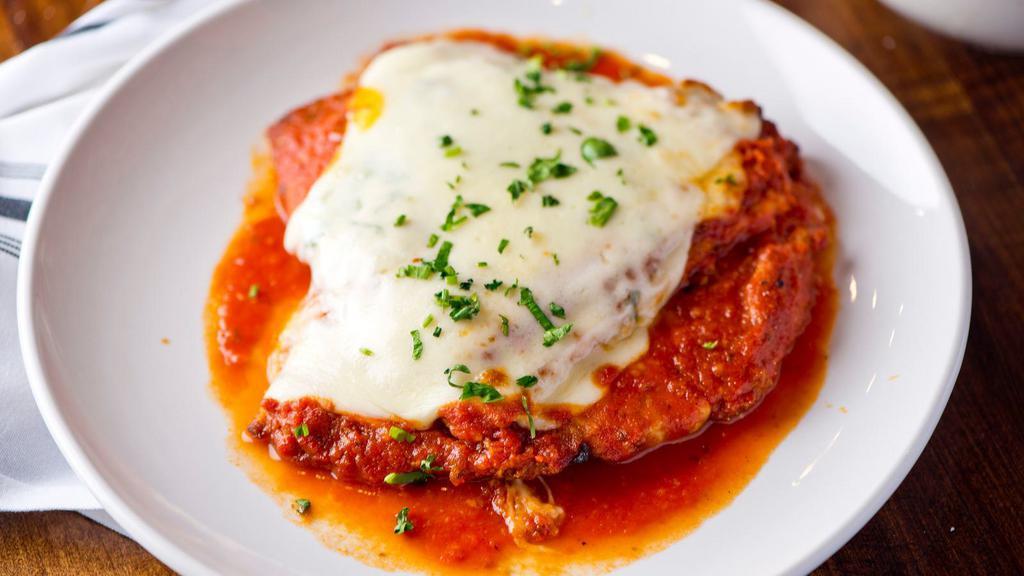 Baked Cheese Manicotti Parmigiana · Served fresh with ricotta, mozzarella, and parmesan cheese, with herbs and tomato sauce.