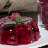 Jell-O · Fruit flavored gelatin dessert.