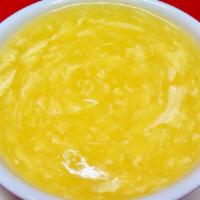 Egg Drop Soup · Served with crispy fried noodles