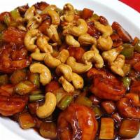 Shrimp With Cashew Nuts · served with steamed rice