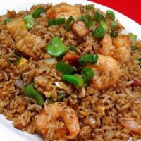 Young Chow Fried Rice · shrimp, chicken & roast pork