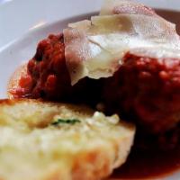 Spaghetti Meatballs · Beef and pork, freshly hand-rolled in house and tomato sauce.