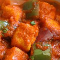 Paneer Kadai · cooked with fried paneer with green pepper