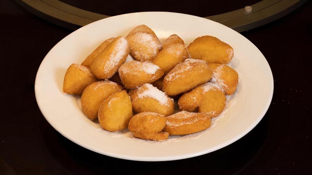Ap/M. Chinese Doughnuts 小馒头 · Deep fried bread fritters lovingly sprinkled with sugar. 16 pieces.