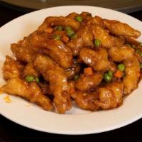 Szechwan Chicken 四川鸡 · Hot & Spicy.  Breaded chicken pieces tossed in spicy Szechwan Sauce and cooked together with...