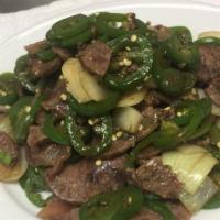 Hot Pepper With Beef 尖椒牛 · Spicy.
