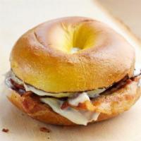 Breakfast Sammy · Egg and cheese on a bagel. Add bacon, ham, pork roll, sausage, turkey bacon for an additiona...