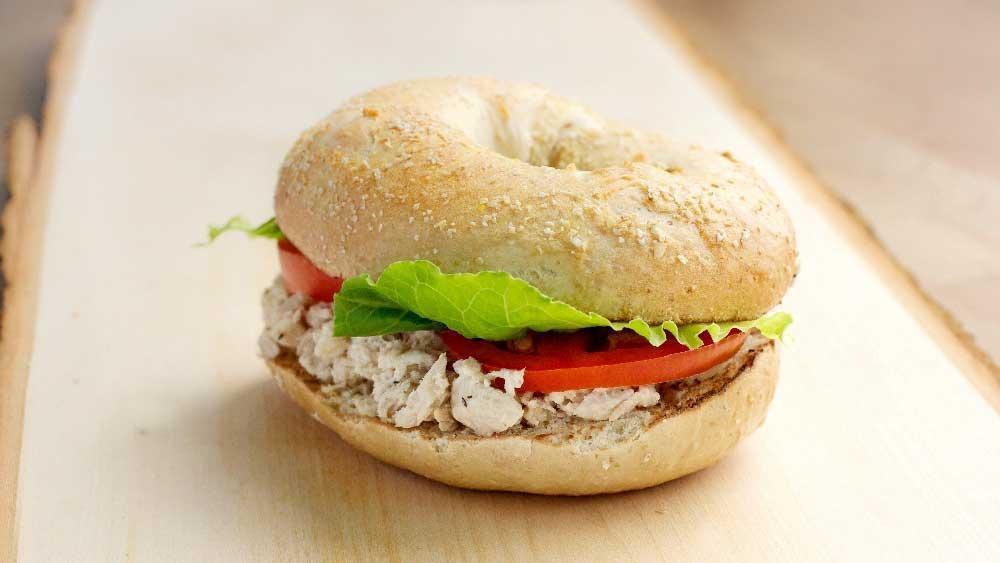 Whitefish Special · Smoked whitefish salad, cream cheese, capers, tomatoes, and red onion.